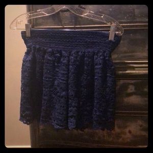 Royal blue high waisted shorts
